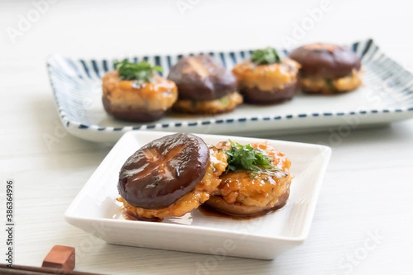 Obraz 椎茸の肉詰め_横位置