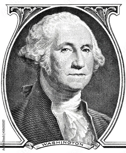 Obraz Portrait of president George Washington.