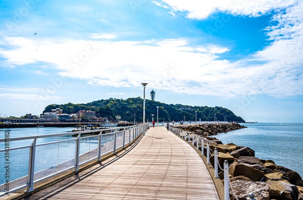 Obraz 【神奈川県 江ノ島】湘南の海風景