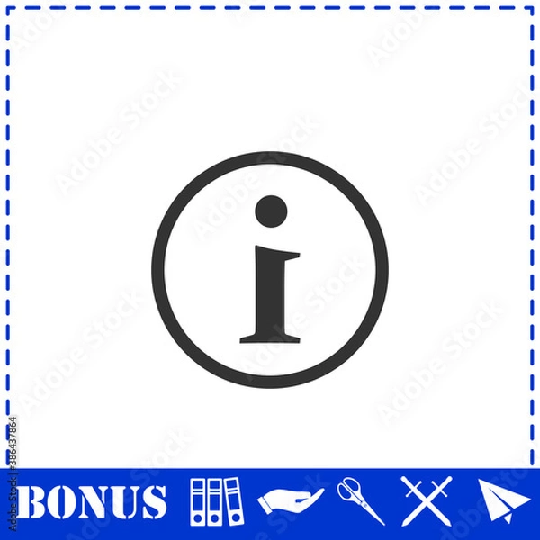 Obraz Info icon flat