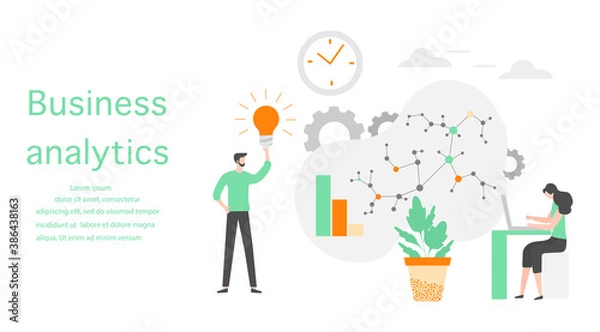 Obraz Business analytics finance growth strategy People