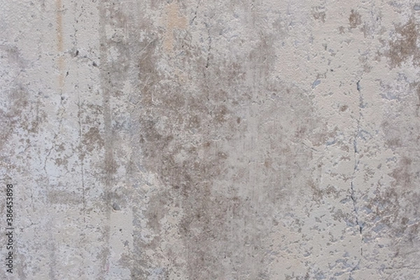 Fototapeta Texture of old gray concrete wall for background.