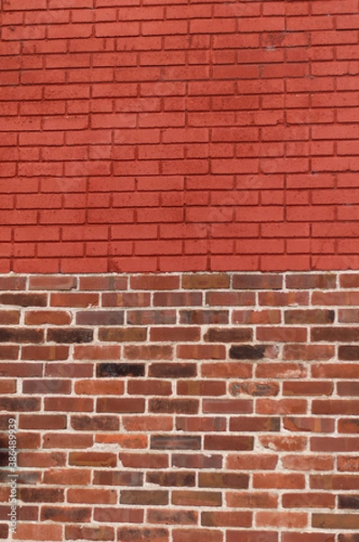 Obraz red brick wall background