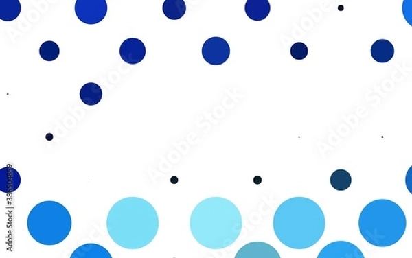 Fototapeta Light BLUE vector pattern with spheres.