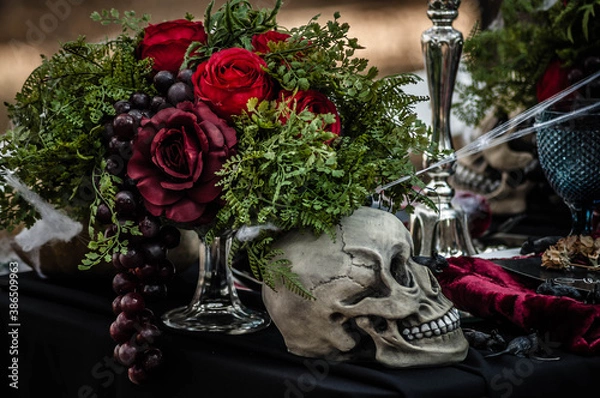 Obraz skull on halloween
