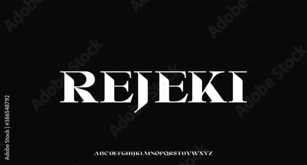Fototapeta luxury modern font alphabetical vector set