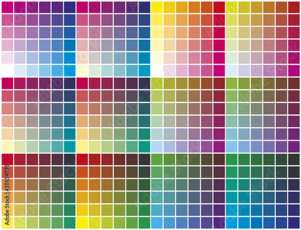 Obraz Vector color palette
