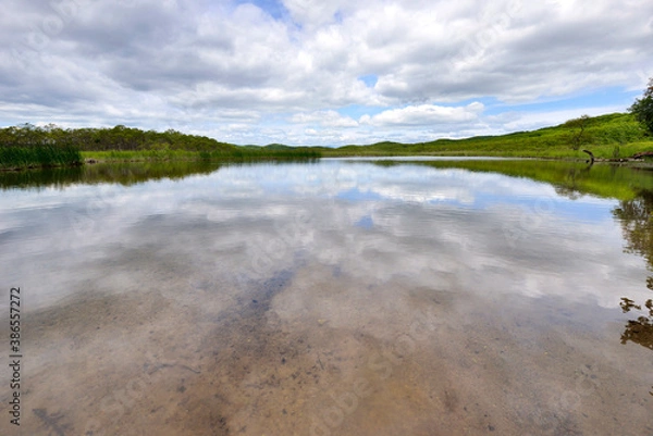 Obraz 初夏の釧路湿原（北海道・鶴居村）