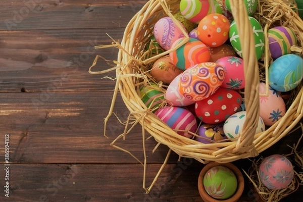 Obraz Easter eggs in the basket