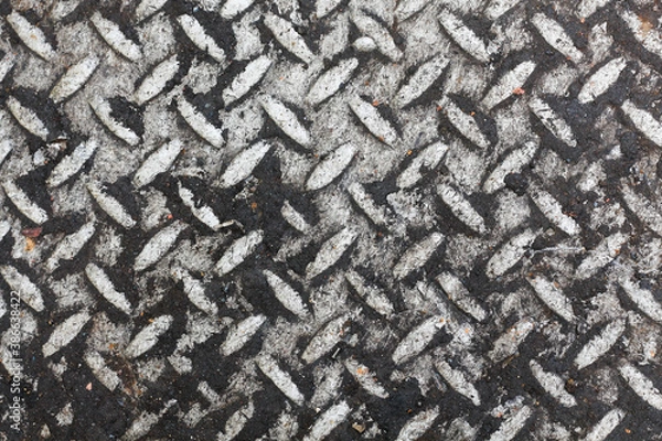 Obraz Old iron texture plate for background.