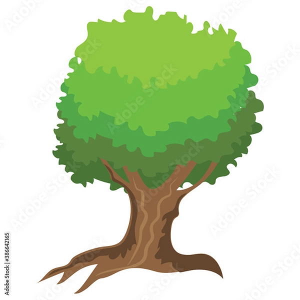 Obraz 
Chestnut tree, spreading trees flat icon
