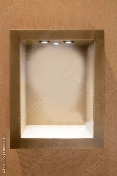 Obraz empty window display showcase glass