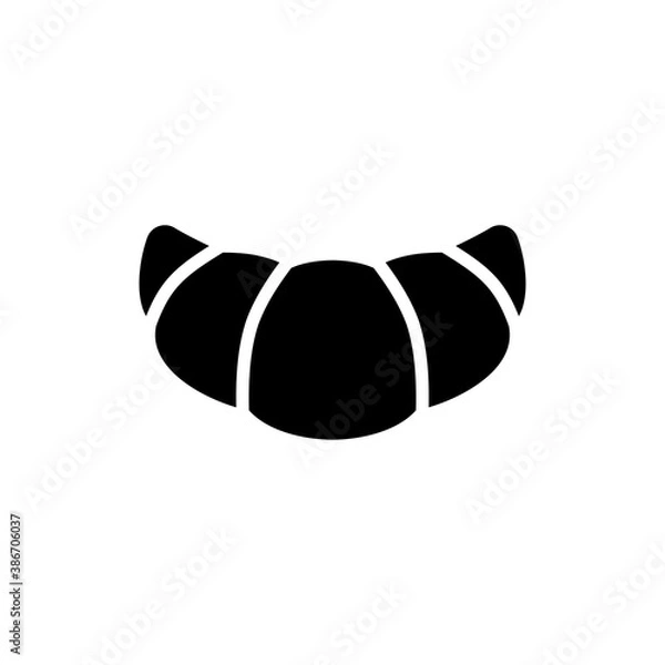 Fototapeta croissant icon design vector template