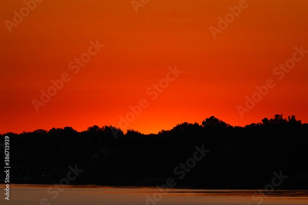 Obraz sunset in the mountains