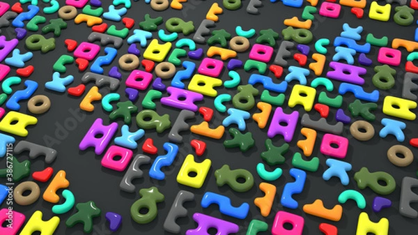 Obraz Consonants background