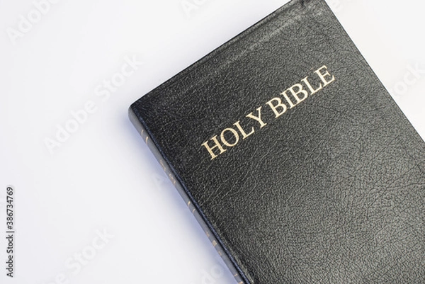 Obraz holy bible on white background