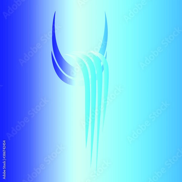 Obraz abstract blue background with lines