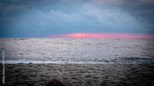 Obraz storm over the sea