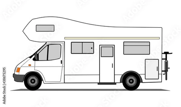 Fototapeta Caravan car