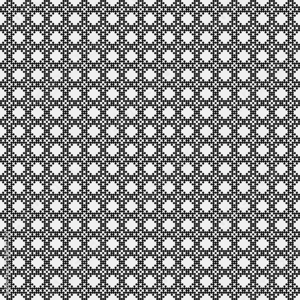 Fototapeta Abstract Cross Pattern Dots Logo generative computational art illustration