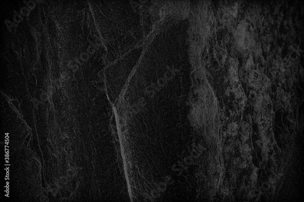 Obraz Dark grey black slate background or texture