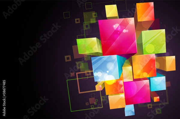 Fototapeta squares 2