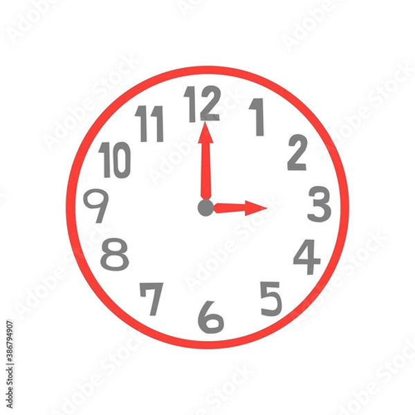 Fototapeta 3時をさす時計