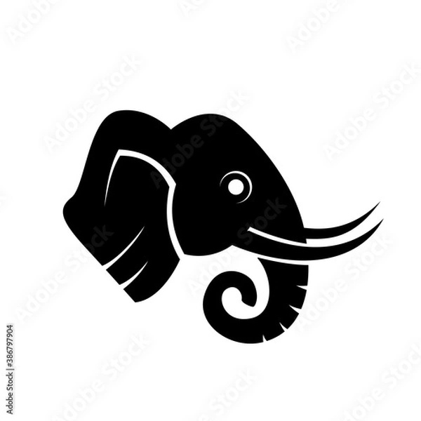 Obraz elephant icon head