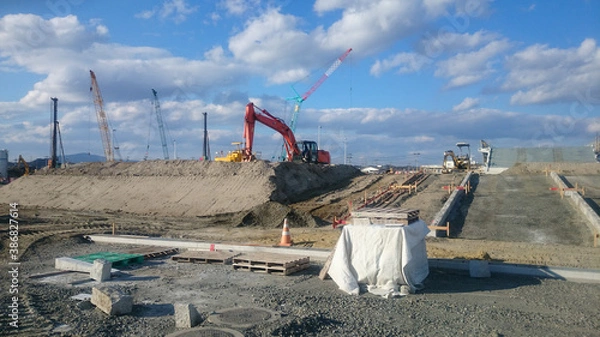 Obraz 防潮堤工事