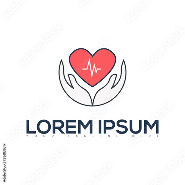 Obraz heart held in both hands logo