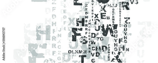 Fototapeta abstract background with alphabet	