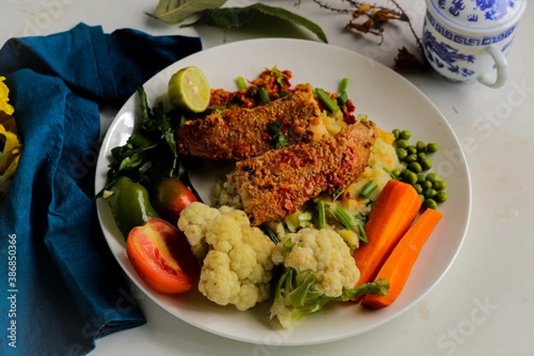 Obraz stew with vegetables