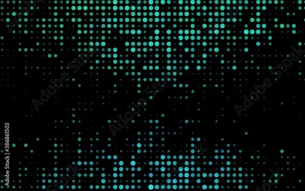 Fototapeta Dark Green, Yellow vector pattern with spheres.