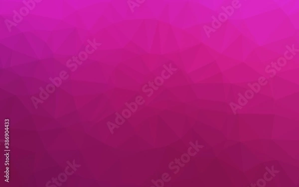 Fototapeta Light Pink vector triangle mosaic texture.