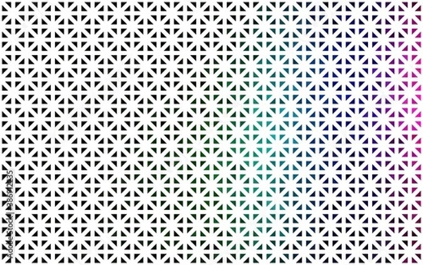 Fototapeta Light Multicolor, Rainbow vector template with crystals, triangles.