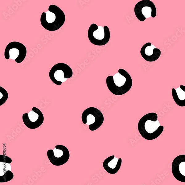 Obraz Cute Pink Leopard Seamless Pattern