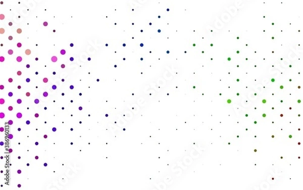 Fototapeta Light Multicolor, Rainbow vector background with bubbles.