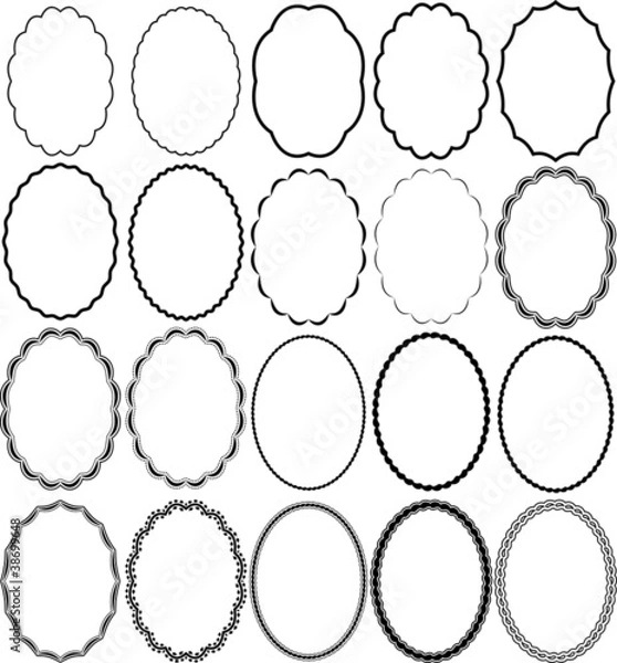 Fototapeta frames oval