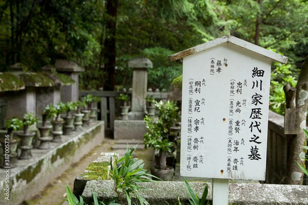 Fototapeta 細川家歴代の墓