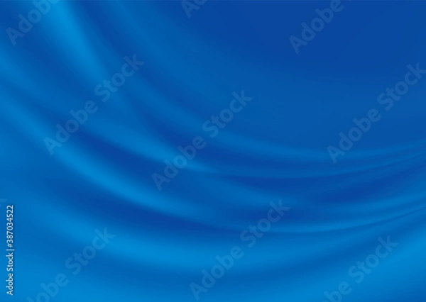 Obraz 光沢のある柔らかい青色の布の背景素材