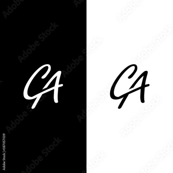 Obraz ca logo design vector icon symbol