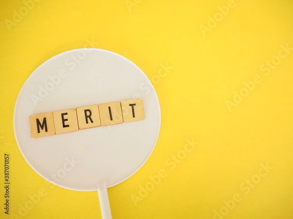 Obraz メリットの単語と余白