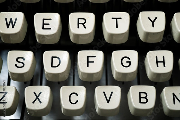 Fototapeta Keyboard of typewriter