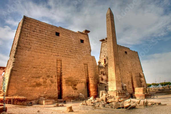 Obraz Mapa tonów Świątyni Luksorskiej