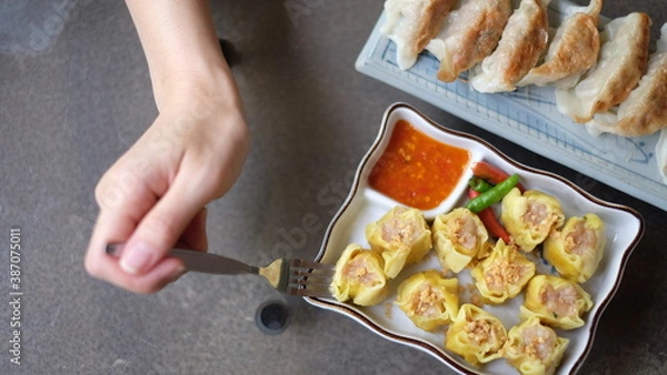 Fototapeta dumpling food good taste 