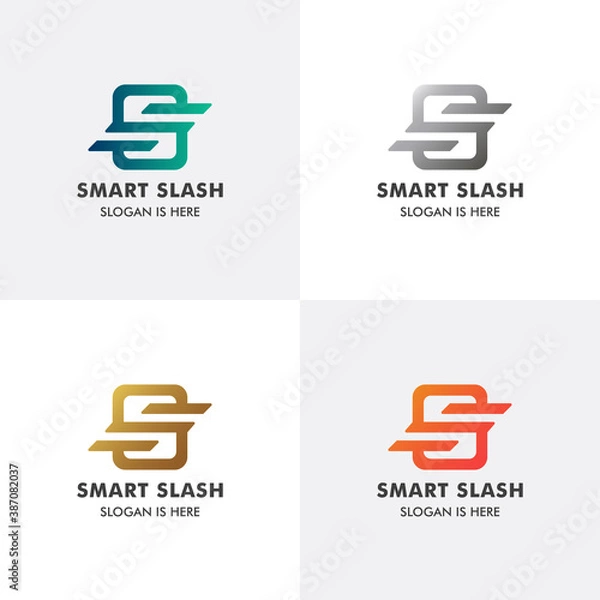 Obraz Letter S Smart Slash Premium Logo Template