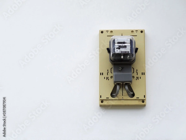 Fototapeta 民家の電力メーター