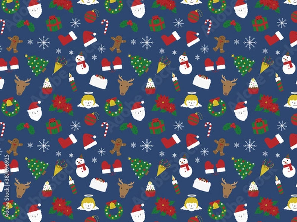 Obraz Christmas background illustration / vector