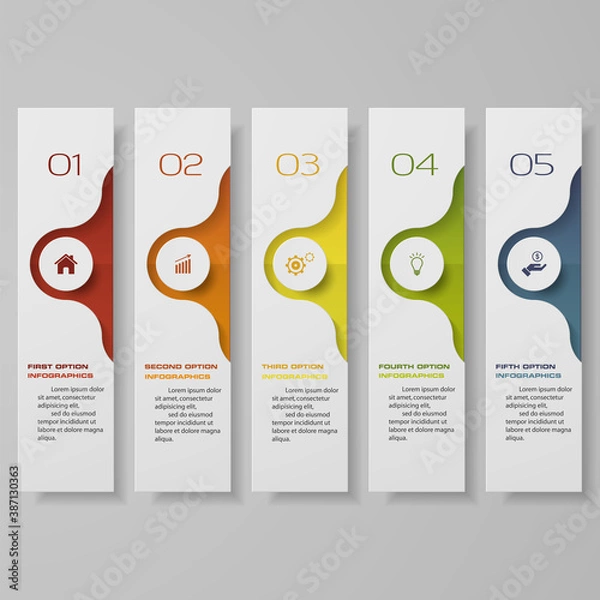 Obraz Design clean number banners template. Vector. EPS 10.	