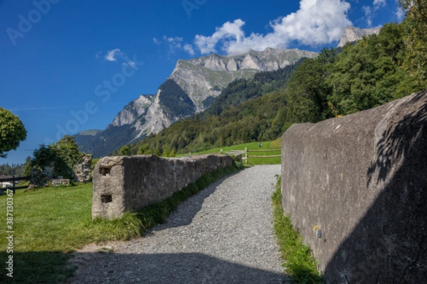 Fototapeta スイス、マイエンフェルト、ハイジの家